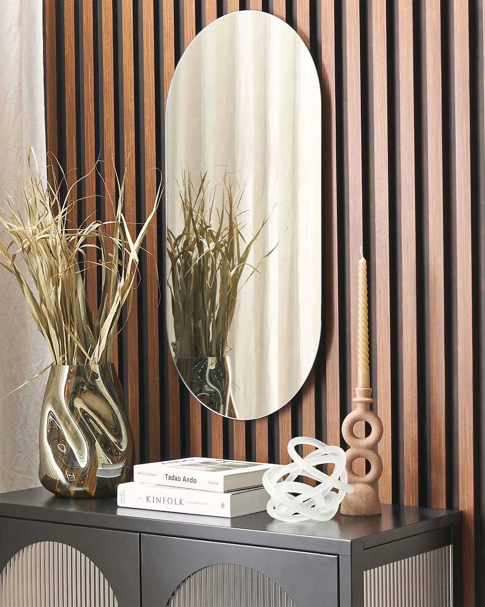 Wall Mirror ALFORTVILLE 40 cm x 80 cm Silver_1192924