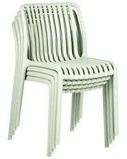 Set of 4 Garden Chairs ARICCIA Light Green_988786