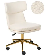 Desk Chair GRANBY Boucle Off-White_1005385