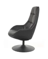 Drehsessel MARSTRAND Kunstleder Schwarz_1153913