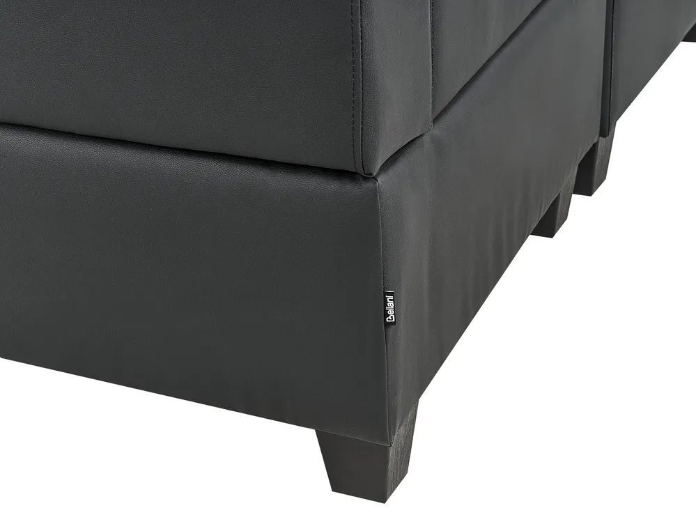 Corner Seat UNSTAD Faux Leather Black_936624