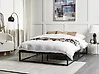 Bed Metal VIRY 140 x 200 cm (EU Double) Black