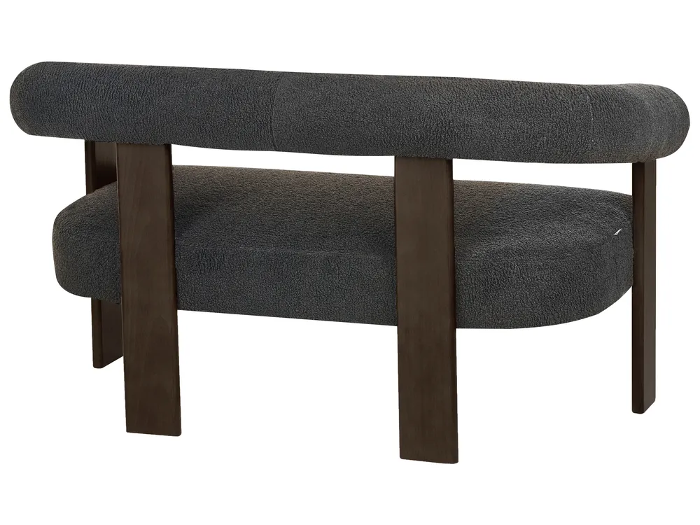 Set da salotto ILBRO Bouclé Nero/Marrone scuro_985032
