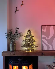 Dekoracja świąteczna LED FURESO 60 cm Choinka Naturalny_1039485