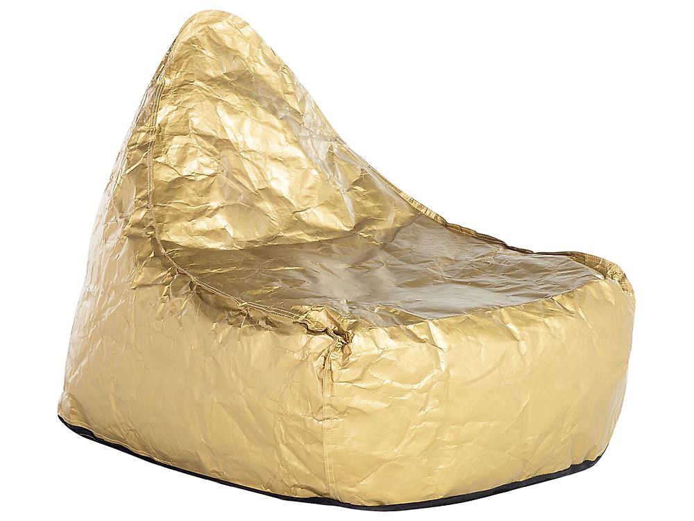 Housse de pouf DROP 63 cm 75 cm Doré