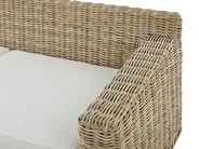 Garden Sofa 2 Seater ARDEA Rattan Light Brown_785357