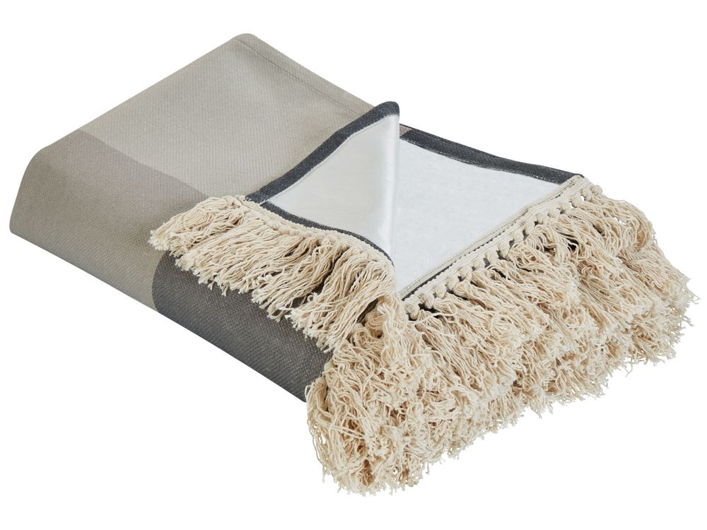 Picnic Blanket LUNDA 200 x 200 cm Grey Beliani.cz