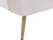Divano letto 3 posti VETTRE Velluto Beige chiaro_881028