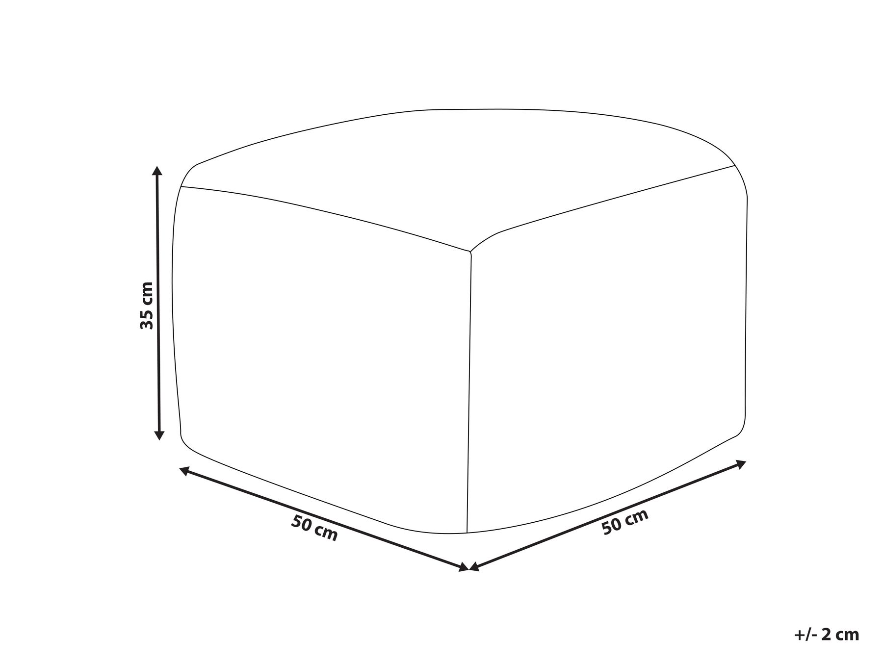 Pouffe KINGRI Cotton Taupe_885725