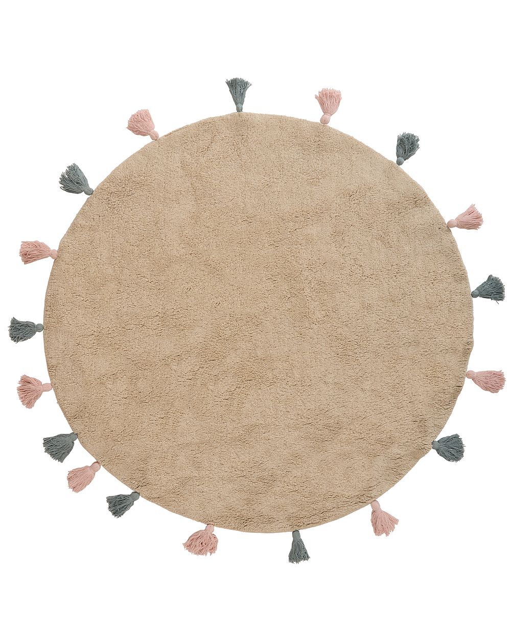 Kids Rug KODINHI  Beige ø 120 cm Cotton