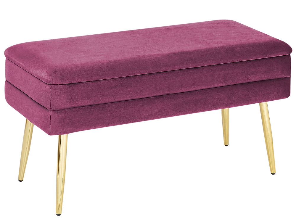 Velvet bench storage discount