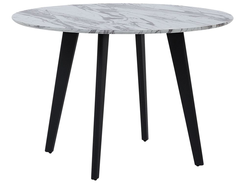 Esstisch MOSBY Weisser Marmor 110 cm 110 cm