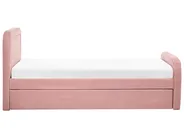 Trundle Bed Boucle RAYSSAC 90 x 200 cm (EU Single) Pink_1081112