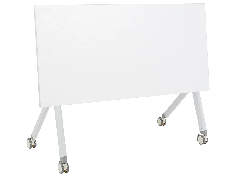 Składane biurko BENDI 120 cm 60 cm z kółkami Biały_922190