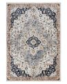 Teppich mehrfarbig 160 x 230 cm orientalisches Muster Kurzflor HERMON_854279