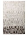 Dywan patchwork skórzany 160 x 230 cm biało-szary MALDAN_806249
