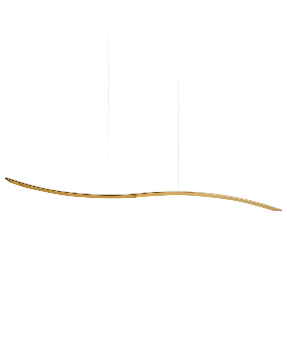 Candeeiro LED suspenso CALAO Metal Dourado