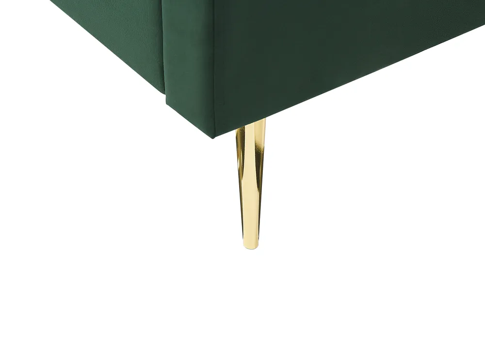 Letto Velluto MARVILLE 180 x 200 cm Verde smeraldo_836018