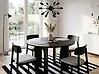 Dining Table COSMO Black 120 cm 120 cm
