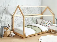 Lit d'enfant Maison Bois de pin TOSSE 90 x 200 cm Marron clair_1172056