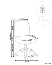 Desk Chair BLISSFUL Fabric Light Grey_1053847