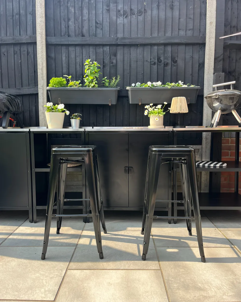 Set di 2 sgabelli da bar CABRILLO Metallo Nero_983653