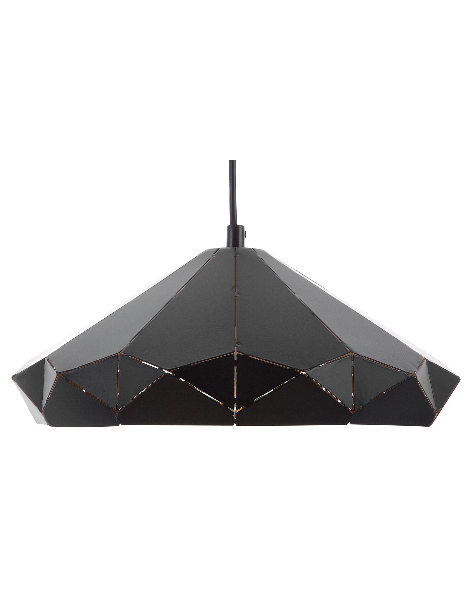 Metal Pendant Lamp Black NEVOLA_762844