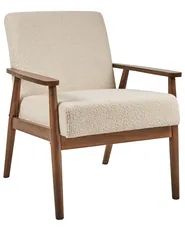 Armchair ESRUM Boucle Dark Brown/ Beige_1022418
