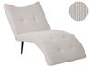 Chaise Longue QUILLY Corduroy Taupe