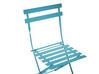 Conjunto de varanda com 2 lugares em metal azul turquesa FIORI_879179