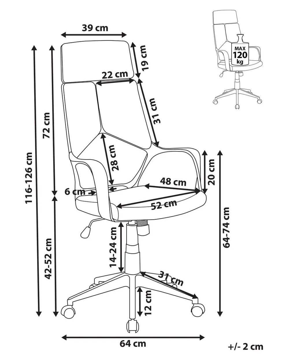 Office Chair DELIGHT II Blue_1024746