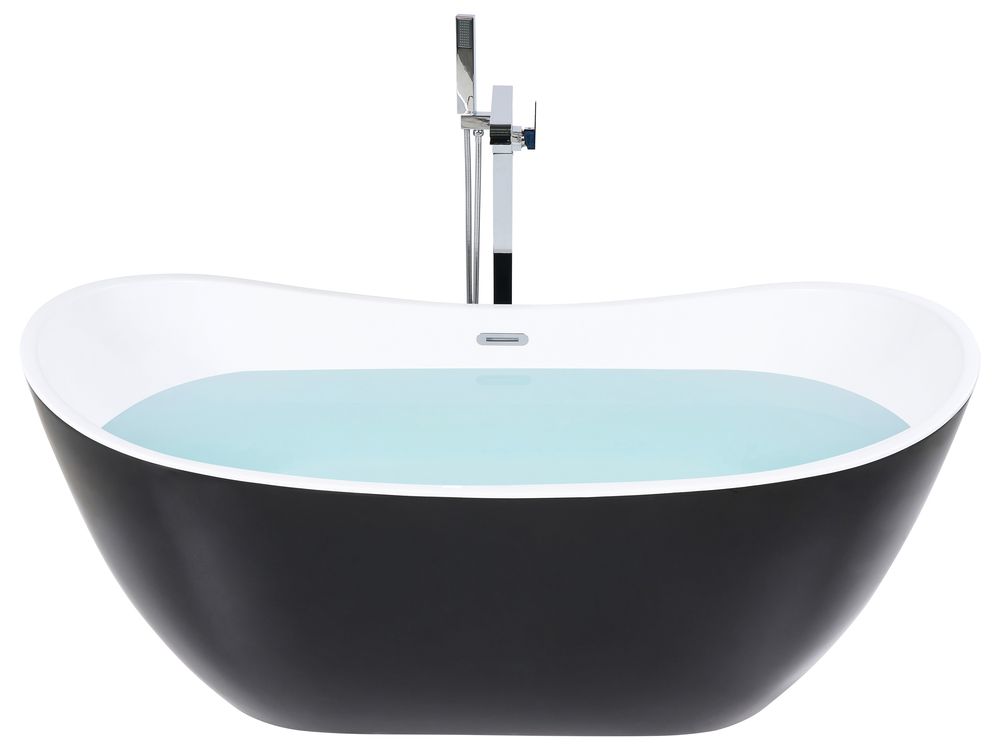 Vasca da bagno freestanding ANTIGUA 160 x 76 cm Nero