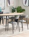 Set of 4 Dining Chairs Grey GUBBIO _862366