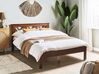 Bed hout donkerbruin 140 x 200 cm TANNAY_930988