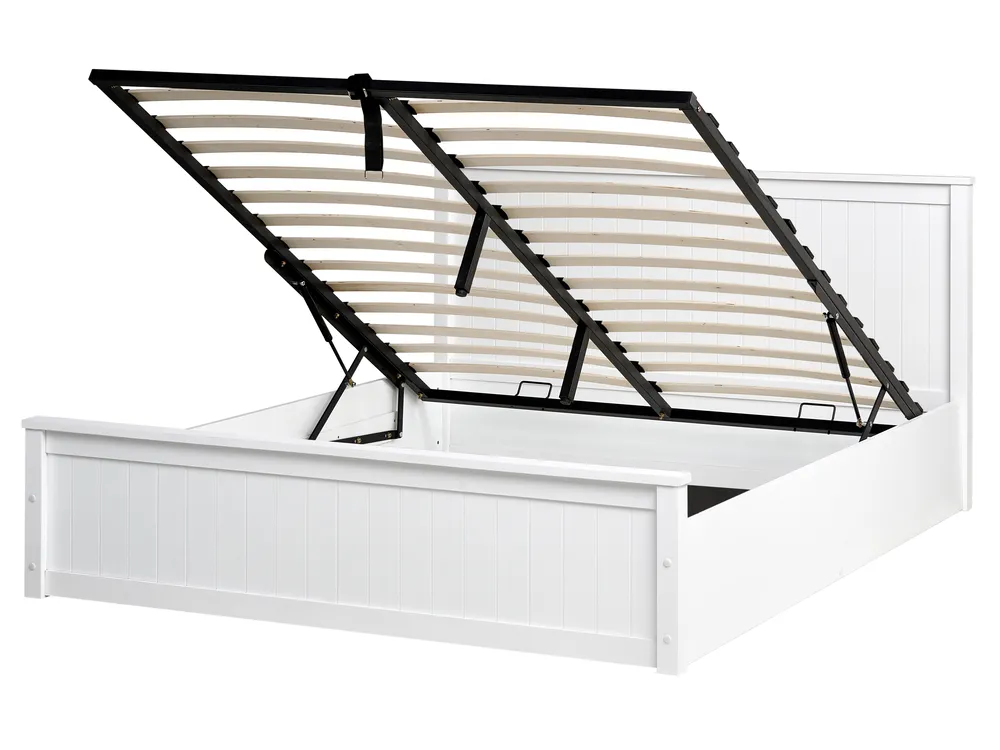 Seng med opbevaring hvid fyrretræ Se Flere Størrelser LAMBRES