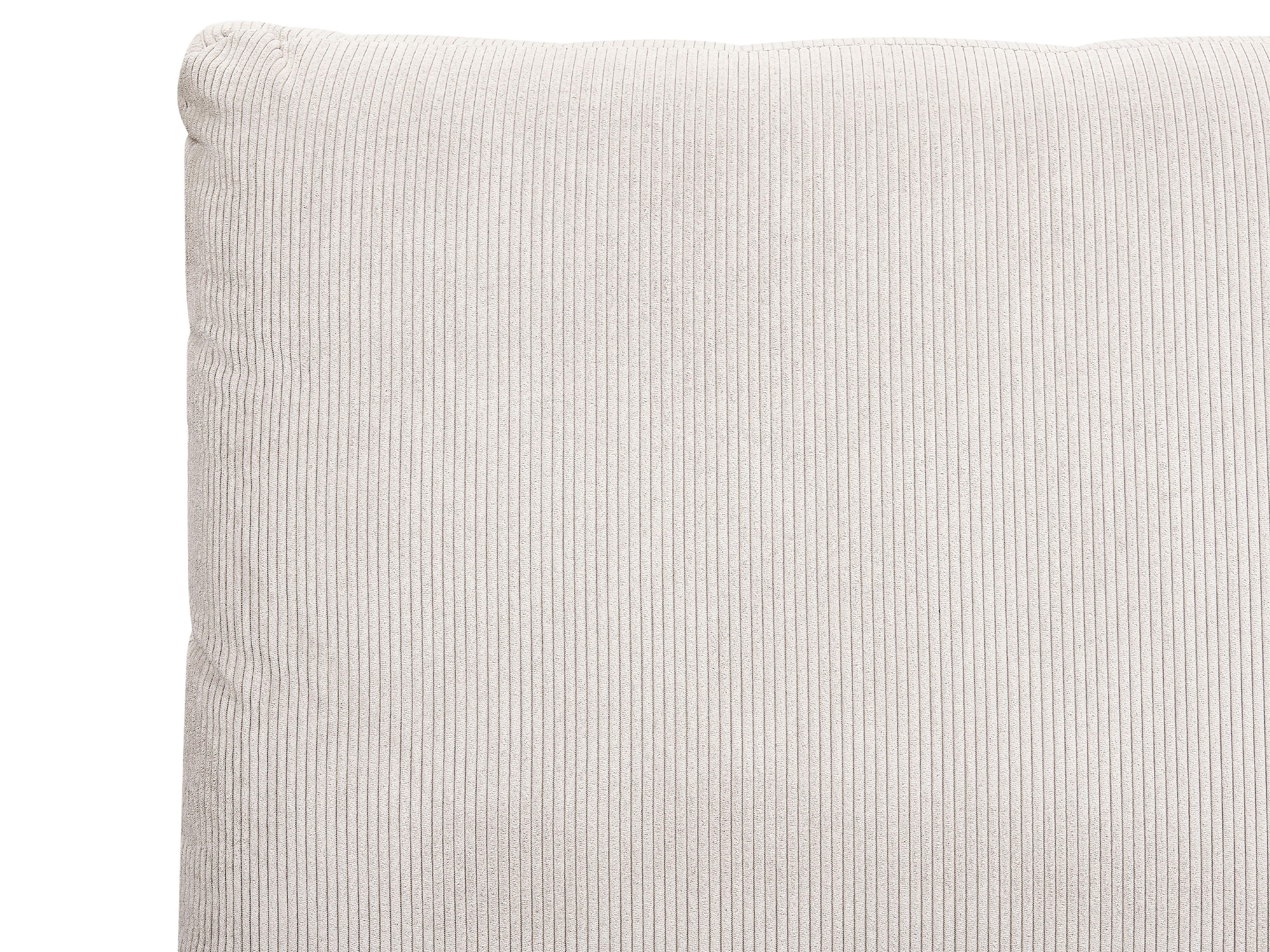 Bett mit Lattenrost Cord MELLE 140 x 200 cm Hellbeige_882188