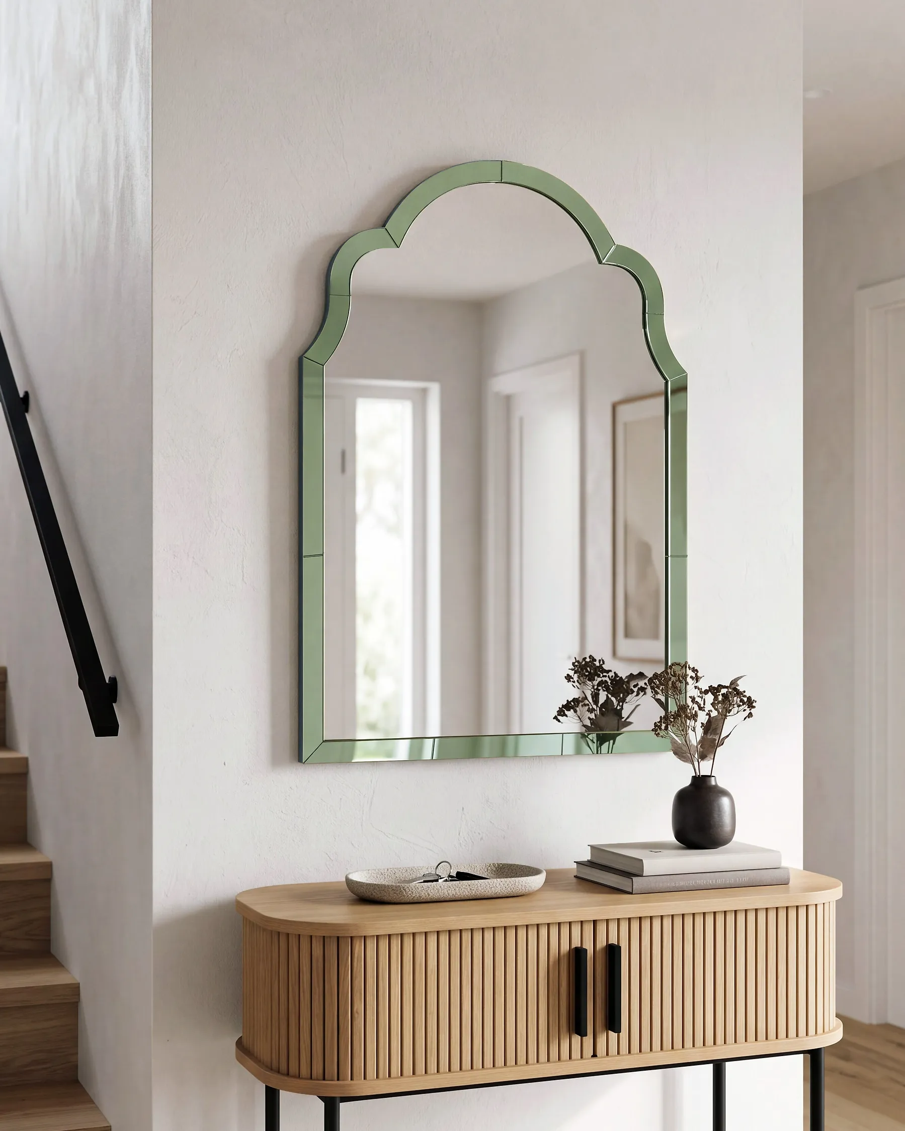 Wall Mirror NORVILLE 60 cm 90 cm Green_947155