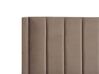 Velvet EU Double Size Bed Taupe VILLETTE_832639