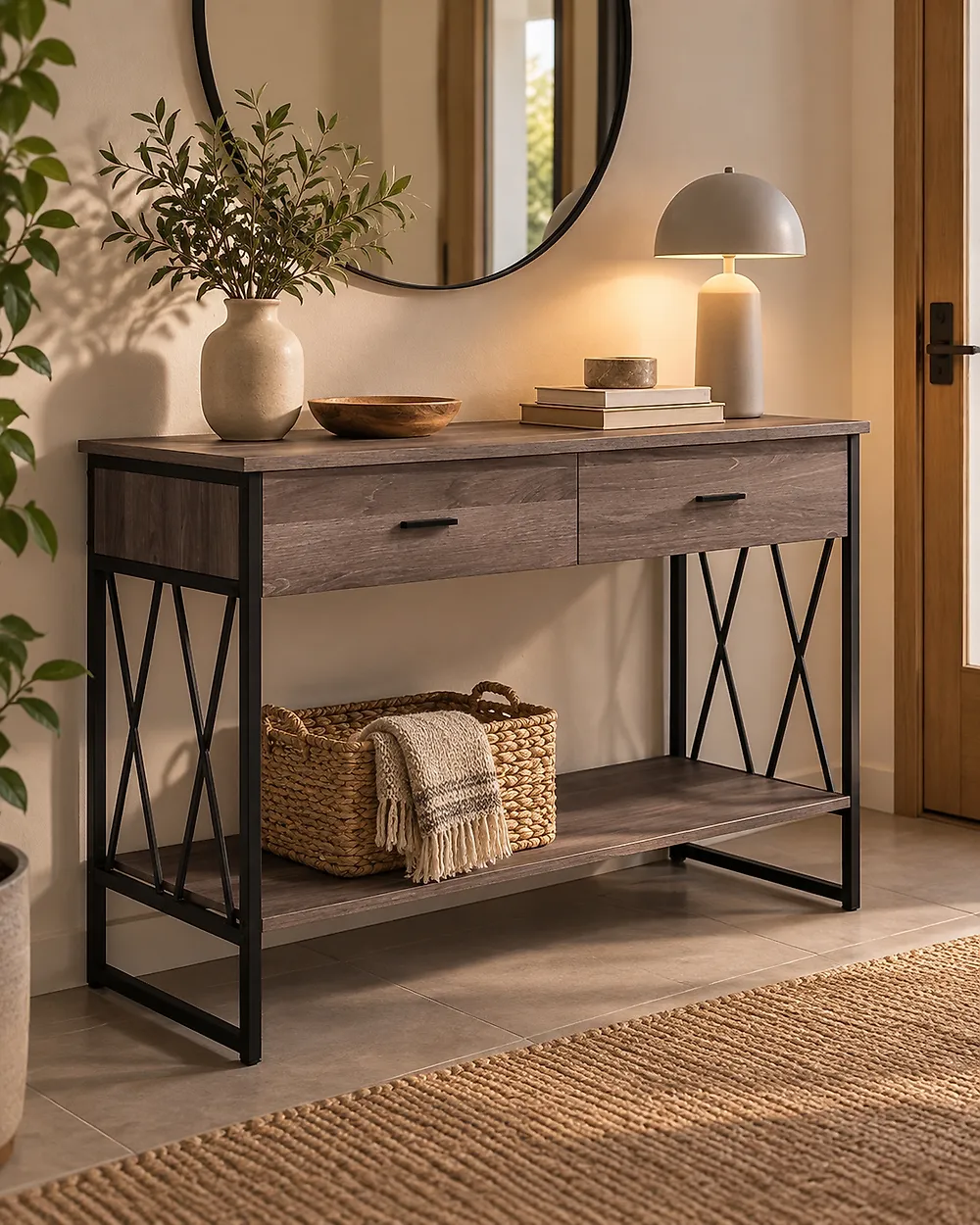 Console Table AYDEN Taupe_1175874
