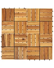 Rivestimenti e piastrelle da esterno ACERENZA Legno di acacia certificato Naturale_957689