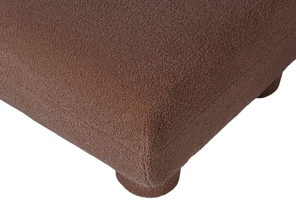 Modular Living Room Set 4 Seater MJALBI Boucle Brown_1075395