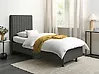 Adjustable Bed Fabric CASTELLAN 90 x 200 cm (EU Single) Dark Grey
