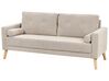 2 Seater Fabric Sofa Taupe KALMAR_928777