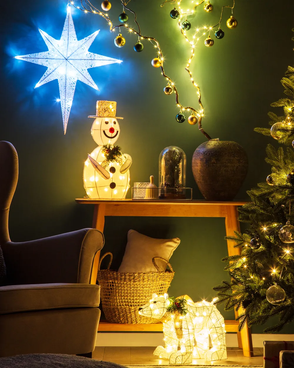 Outdoor Decoration LED SIVULA 34 cm Bear White_829699