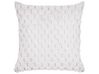 Set of 2 Faux Fur Cushions 43 x 43 cm White PURSLANE_856322