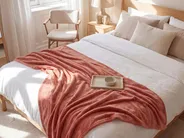Koc BAYBURT 200 x 220 cm Czerwony_850710