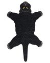 Vloerkleed wol zwart 100 x 160 cm BAGHEERA_874857