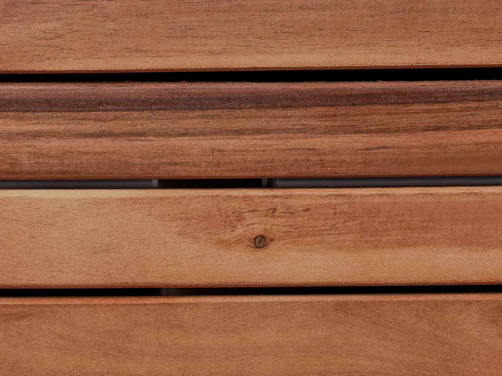 Outdoor Kitchen Cabinet with Sink BRUCOLI Brown/ Black Acacia Wood_1001086