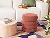 Pouf SUMPTER Bouclé Marrone dorato