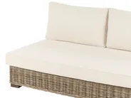 Garden Lounge Set with Table 4 Seater VARALLO Modular Rattan Grey Left Hand_954932